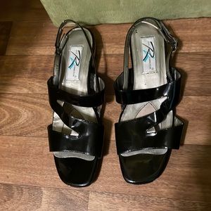 Vintage patent leather sandals